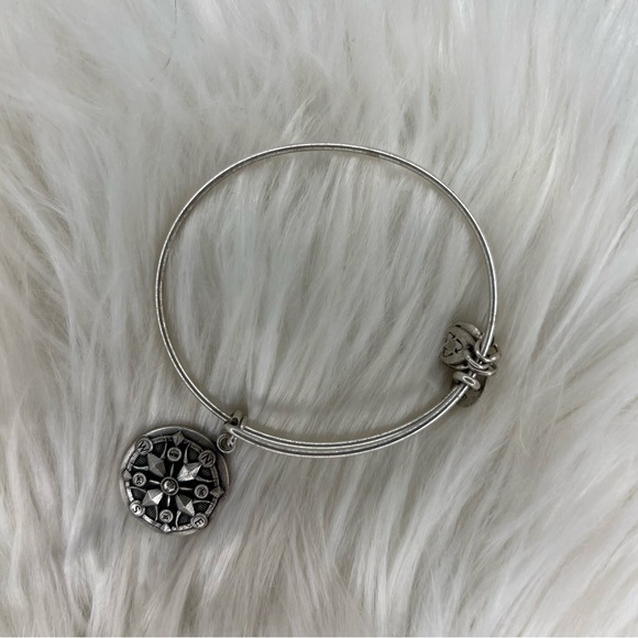 Alex and Ani Jewelry - Alex and Ani Rafaelian Silver Compass Charm Bangle